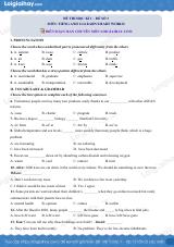 Đề thi học kì 1 Tiếng Anh 11 iLearn Smart World - Đề số 3